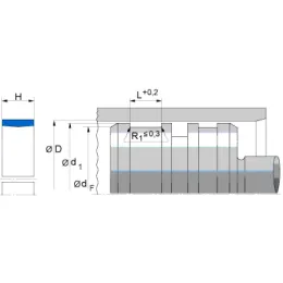KBK 180X175X9,5X2,5 HGW HG650 Freudenberg