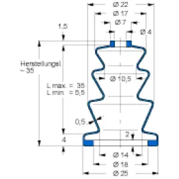 MFB V6-1008 4X18X35 42CR764 Freudenberg