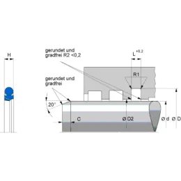 OMS-MRPR 205X225,5X7,6 PTFE C104 Freudenberg