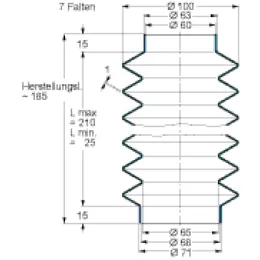MFB V6-375 60X68X185 42CR764 Freudenberg