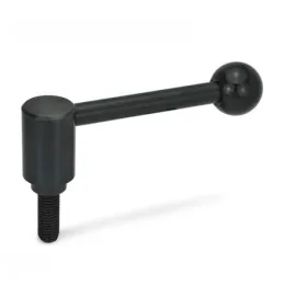 Ganter Sicherheits-Spannhebel mit Schraube, gerade GN312