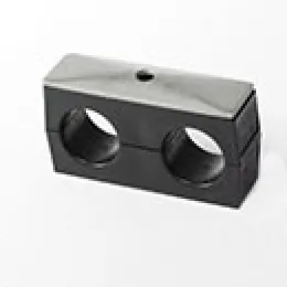 Stauff Komplettschelle Gr. 1, 9,5/9,5 mm Doppel-Baureihe, Polyamid