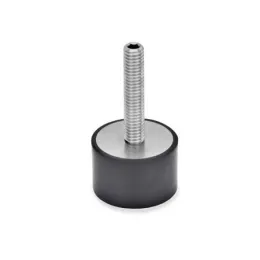 Ganter Stellfüße mit Gummiauflage, Edelstahl GN439.5