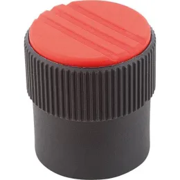 Dosierknopf Gr. 2 D=6h8 Form A, Deckel verkehrsrot Kipp