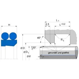 PT1 115X127,2X7,7X6,1 PTFE B602 Freudenberg