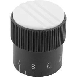 Dosierknopf Gr. 1 D=5h8 Form C, Deckel lichtgrau Kipp