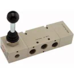 Riegler 5/3-Wegeventil manuell 90° Hebel