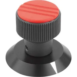 Stellknopf Gr. 1 D=5h7 Deckel verkehrsrot Kipp