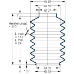 MFB V6-790 37X50X110 50CR879 Freudenberg