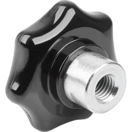 KIPP D=M12 STERNGRIFF MIT VORSTEHENDER BUCHSE