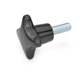 Ganter Kreuzgriffschrauben GN6335.4, Kunststoff, Schraube Stahl, Duroplast (PF)