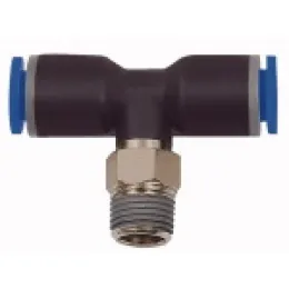 Riegler T-Steckverschraubung »Blaue Serie« drehbar R1/2