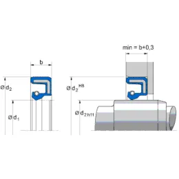 15X40X7 BAUM2X1 75FKM585 Freudenberg