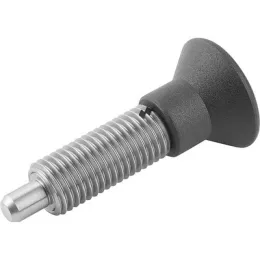 Kipp Arretierbolzen Gr. 4 Form G Edelstahl Arretierstift gehärtet verläng. Hub