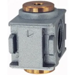 BG 0, G1/4 mit 2 Abgängen G1/8 Riegler