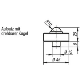 mit drehbarer Kugel Norelem