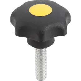 D1=32 M8x30 Form L, Deckel rapsgelb Kipp