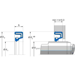 25X38X7 BAU3X2 72NBR902 Freudenberg