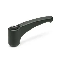 Ganter Verstellbare Klemmhebel GN602-95, schwarz, RAL 9005, strukturmatt