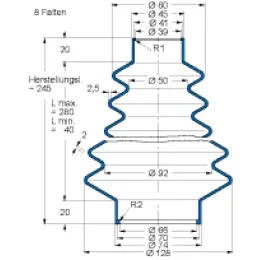 MFB V6-556 39X66X245 42CR764 Freudenberg