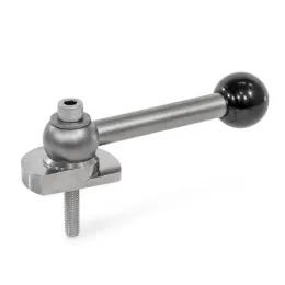 Ganter Spannriegel, Edelstahl, Spannung nach oben, Schraube von der Bedienseite GN918.6 GVS-R