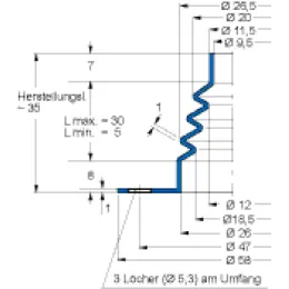 MFB V6-665 9,5X26X35 42CR764 Freudenberg