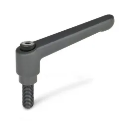 Ganter Verstellbare Klemmhebel, Schwarz GN300-63