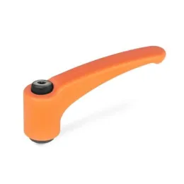 Ganter Verstellbare Klemmhebel GN604-95, orange, RAL 2004, matt