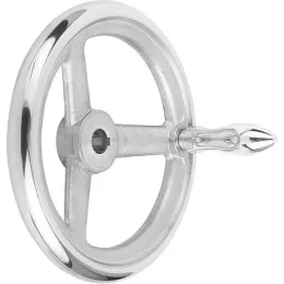 DIN950, Alu drehbarer Griff mit Nut, D1=125, D2=12 Kipp