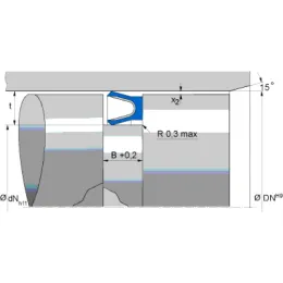 FOA 45X38,8X4,3 PTFE F56110 Freudenberg
