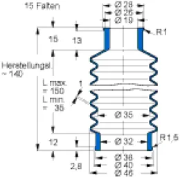 MFB V6-679 19X32X140 42CR764 Freudenberg