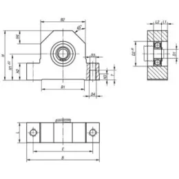 Loslagereinheit Stahl D1=12 Norelem