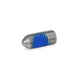 Ganter Federnde Druckstücke, Stahl / Edelstahl, mit Gewindesicherung GN615.3
