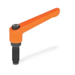 Ganter Verstellbare Klemmhebel, Zapfen mit Linsenkuppe GN306-63