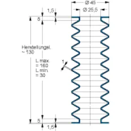 MFB V6-966 25,5X25,5X130 50CR879 Freudenberg