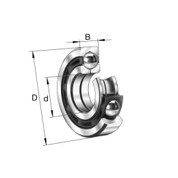 QJ208 FAG Vierpunktlager