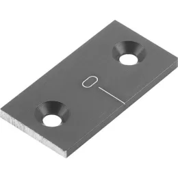 Aluminium vertikal Nullmarke, mit Bohrungen Kipp