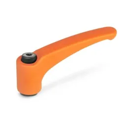 Ganter Verstellbare Klemmhebel GN602-95, orange, RAL 2004, strukturmatt