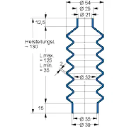MFB V6-792 21X35X130 53CR858 Freudenberg