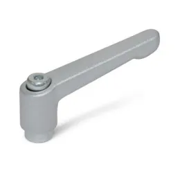 Ganter Verstellbare Klemmhebel, Silber GN300.2, Buchse Stahl verzinkt