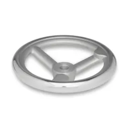 Ganter Handräder, Aluminium DIN950-AL-100, mit festem Griff, mit Nabennut