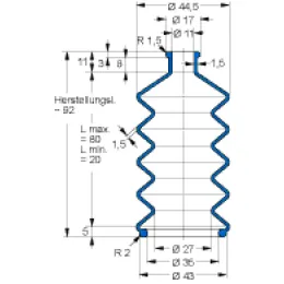 MFB V6-829 11X35X92 50CR879 Freudenberg