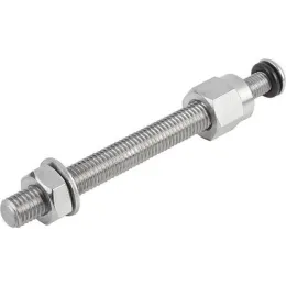 Kipp Gewindespindel M12x100 für Gelenkfuss, Edelstahl