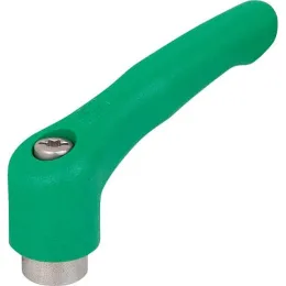 KIPP KLEMMHEBEL GR. 1, M05, HOCHLEISTUNGSTHERMOPLAST GRÜN RAL6032