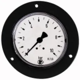 Riegler Standard Manometer Frontring Stahlblech verchromt