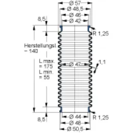 MFB V6-449 42X44X140 50CR879 Freudenberg