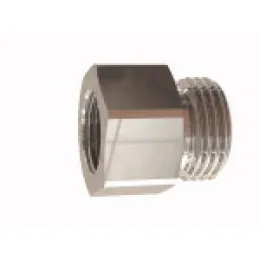 Riegler Reduziernippel lang Messing vernickelt