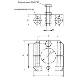 Stellring Gr. 40, D=40 Aluminium Norelem