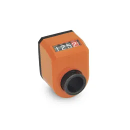 Ganter Stellungsanzeiger, Hohlwelle Stahl, digitale Anzeige, mechanisches Zählwerk GN954 FN-R-SG