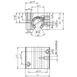 Lineargehäuseeinheit einzeln, D=16, Aluminium, offen Norelem